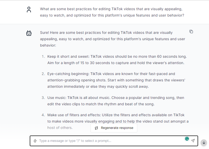 Best Practices Editing TikTok Videos - ChatGPT Prompts For TikTok