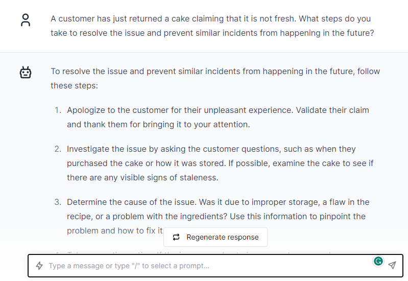 Customer Cake Claiming - ChatGPT Prompts for Bakers
