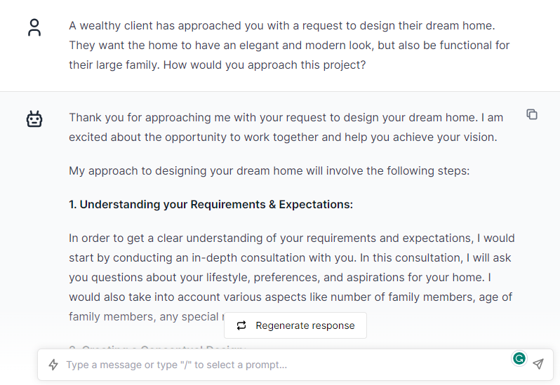 Design Dream Home - Chatgpt Prompts for Architects