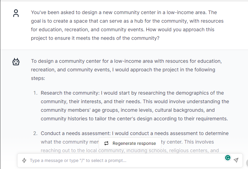 Design Low-Income Area - ChatGPT Prompts for Architects