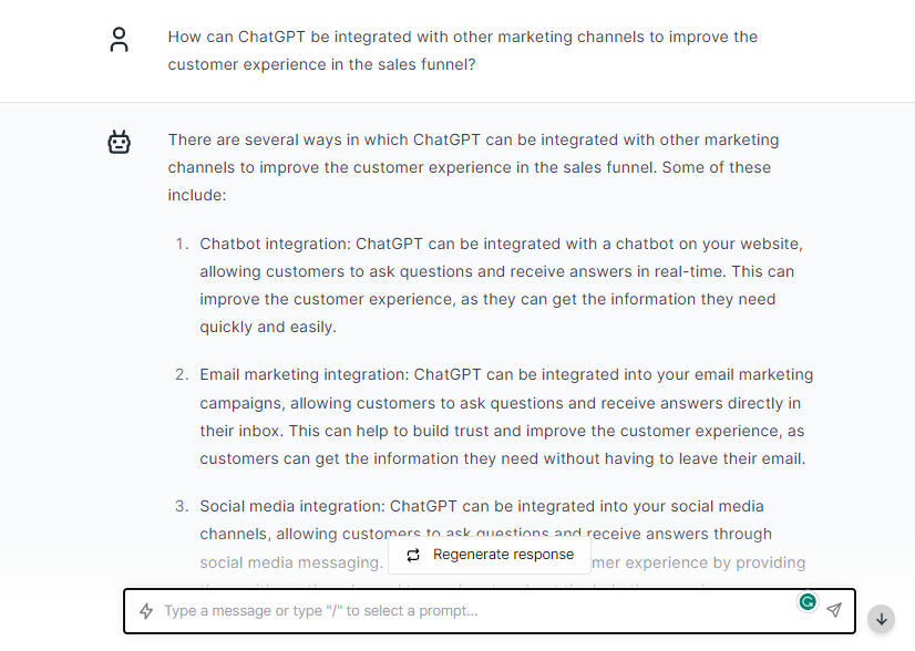 Improve Customer Experience - Chatgpt Prompts For Sales