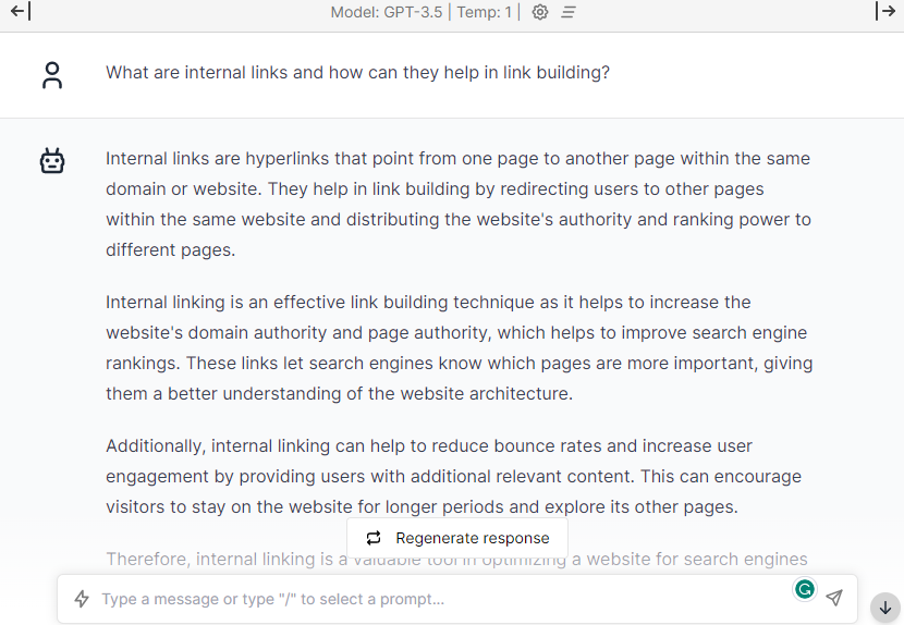 Link Building-ChatGPT Prompts for SEO