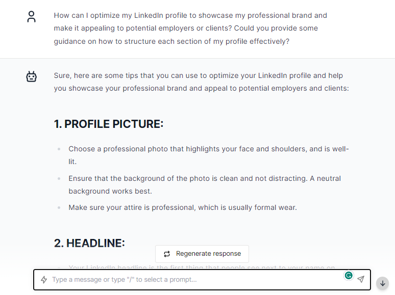 Optimize My LinkedIn Profile - ChatGPT Prompts For LinkedIn