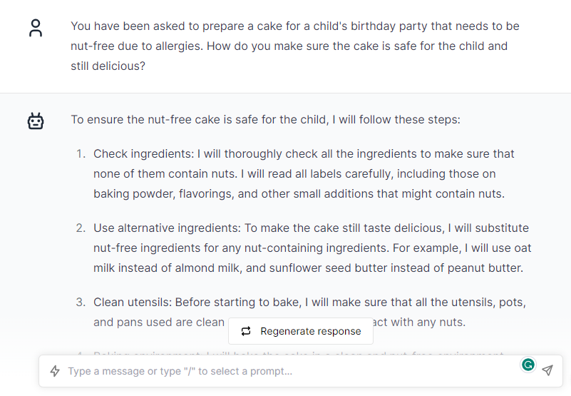 Prepared Cake for Child - ChatGPT Prompts for Bakers