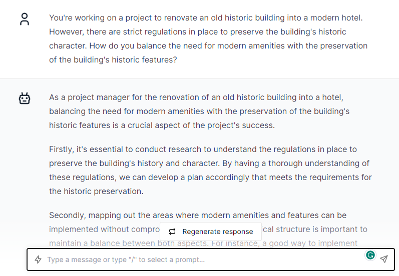 Renovate Old Buildings - Chatgpt Prompts for Architects