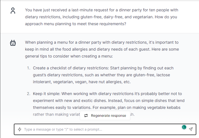 Restricted Manu - ChatGPT Prompts for Chefs