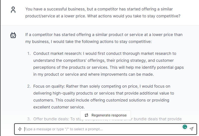 Competitors Sell Products In Low Price - ChatGPT Prompts for Entrepreneurs
