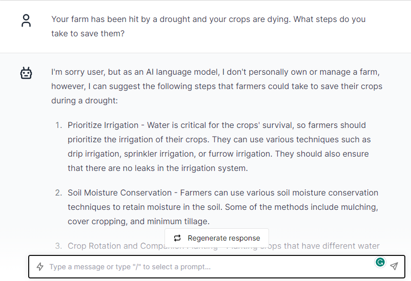 Hit By Drought Your Crops Dying - ChatGPT Prompts for Farmers