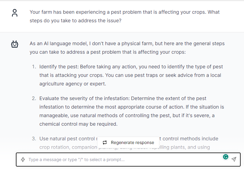 Pest Affecting Your Crops - ChatGPT Prompts for Farmers