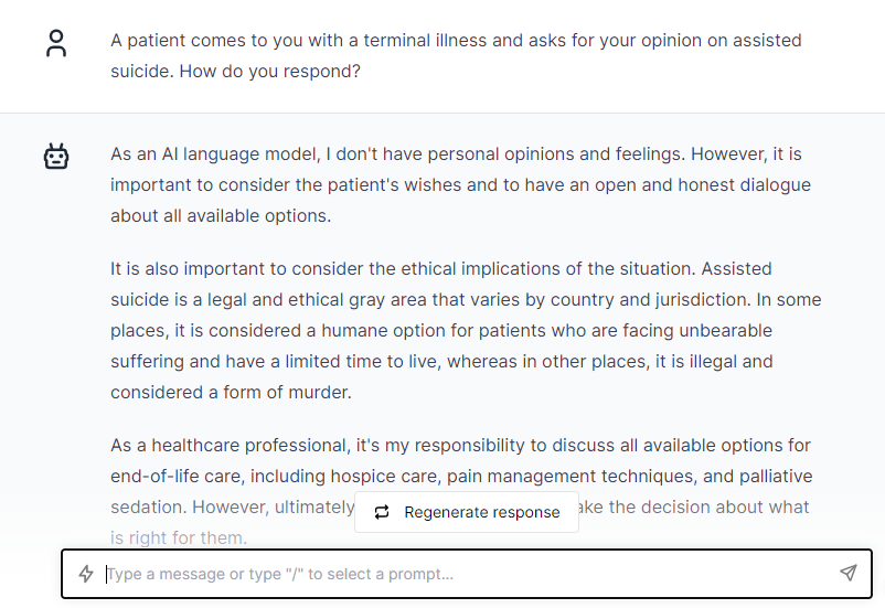 Terminal Illness - ChatGPT Prompts for Doctors