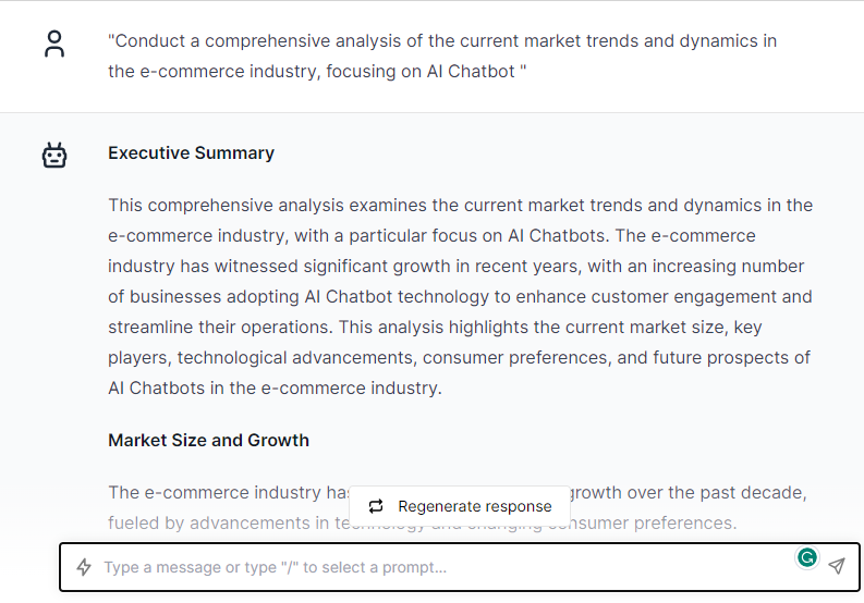Conduct a Comprehensive Analysis of the Current Market Trends and Dynamics in the E-commerce Industry - E-commerce Research Prompts