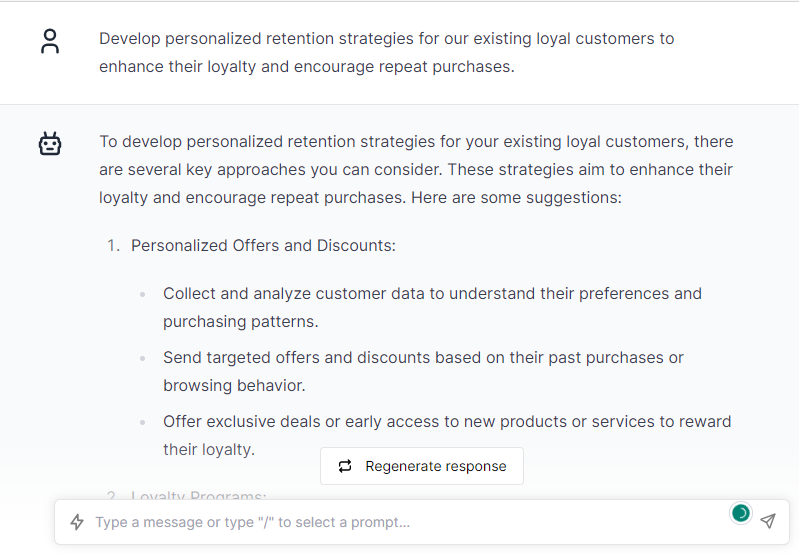 Develop Personalized Retention Strategies for Our Existing Loyal Customers - ChatGPT Prompts Identify the Target Customers