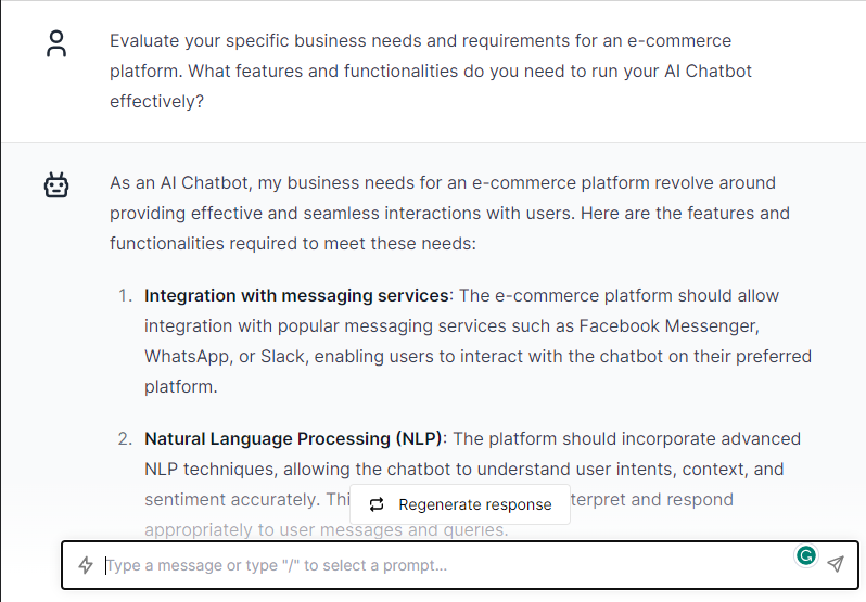 Evaluate your Specific Business Needs and Requirements for an E-commerce Platform - E-commerce Platform Selection Prompts