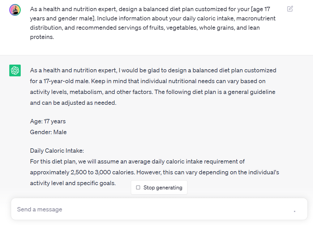 Health and Nutrition Expert
