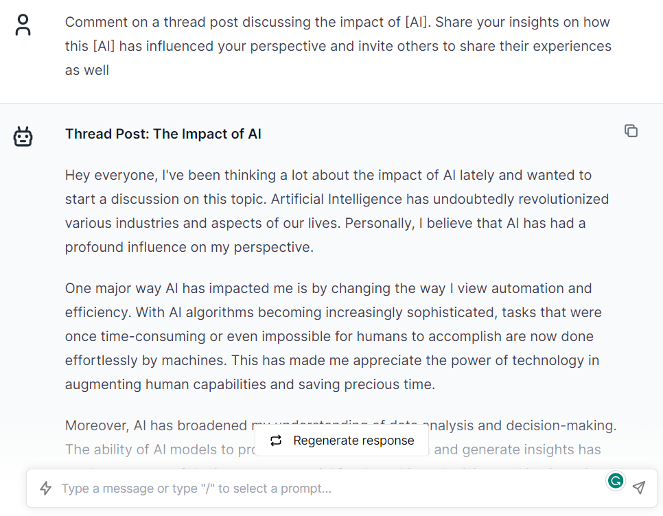 Prompts To Create Comment On The Post On Threads A New App By Instagram