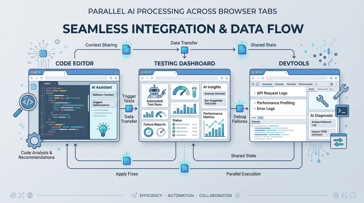 Parallel AI processing across multiple browser tabs