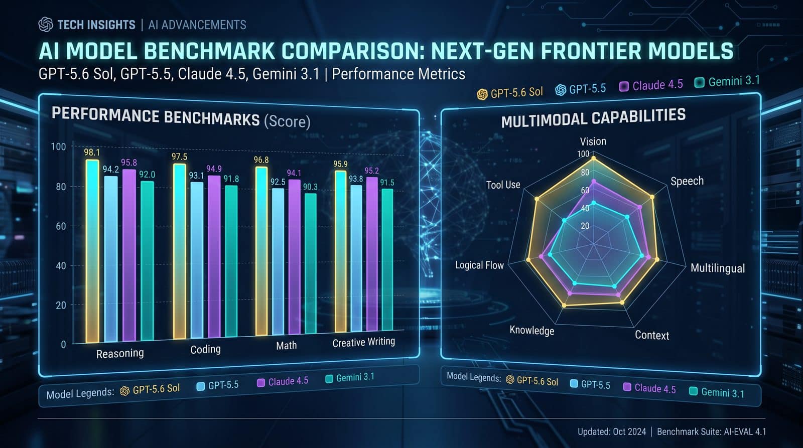 GPT-5.6 Sol Benchmarks Decoded: How OpenAI's New Flagship Compares to GPT-5.5, Claude 4.5, and Gemini 3.1 on Real-World Tasks
