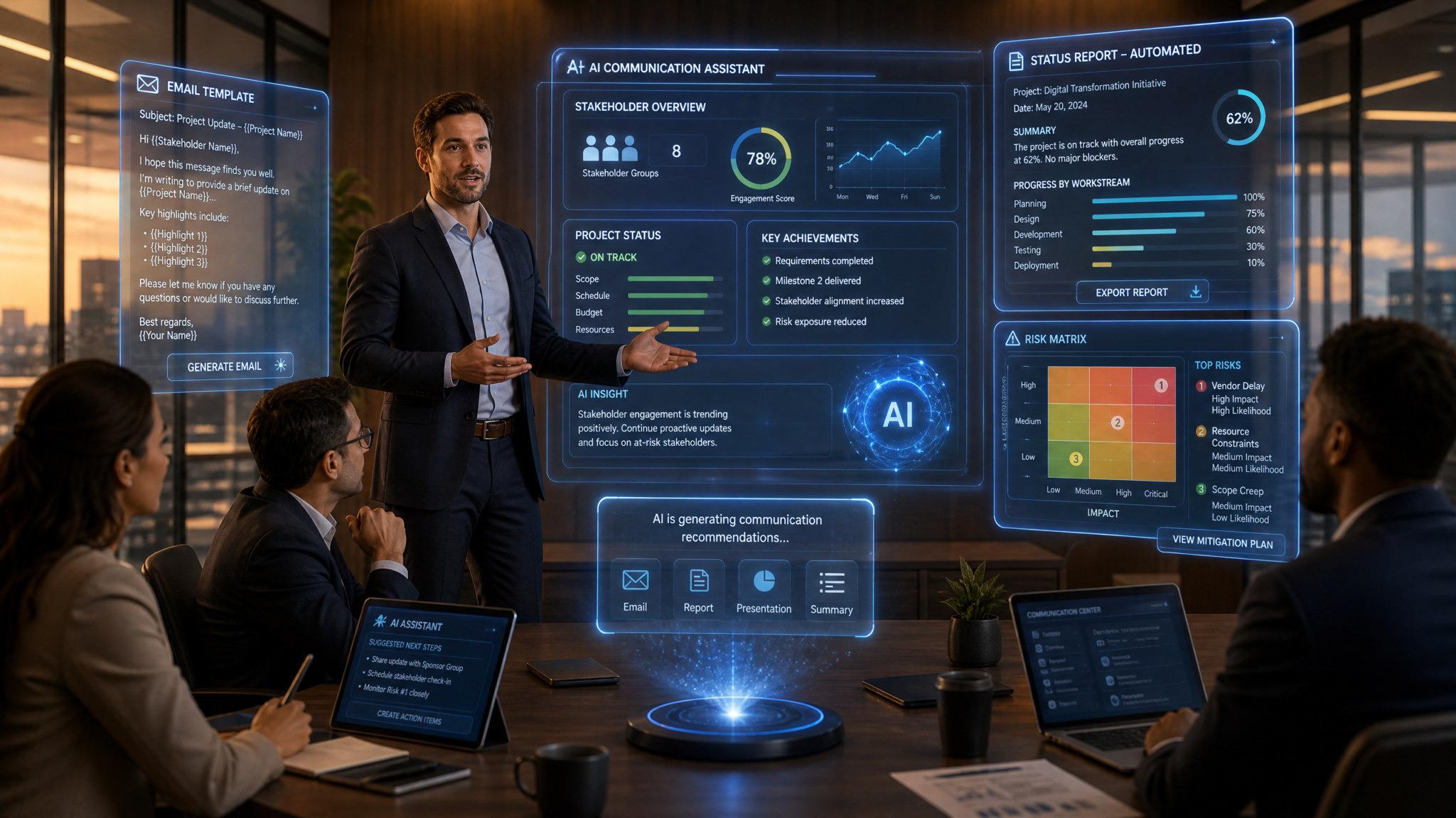 AI-Assisted Stakeholder Communication