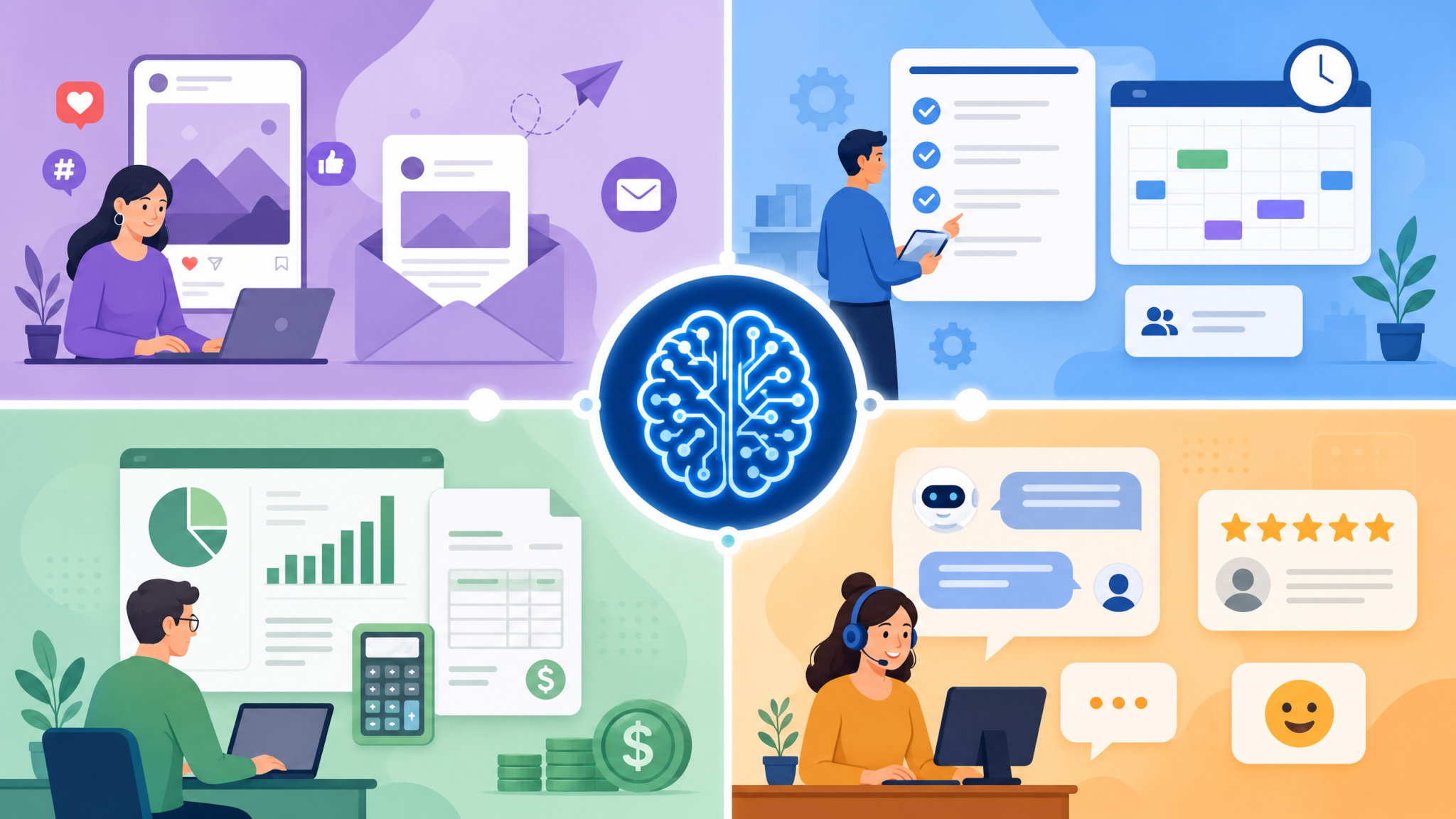 25 ChatGPT-5.5 Prompts for Small Business Owners: Marketing, Operations, Finance, and Customer Service Automation - section illustration